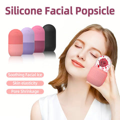 Rouleau de massage réutilisable en silicone à bille de glace – Anti-fuite pour le visage et les yeux