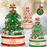 HUIQIBAO Children Christmas Tree Santa Claus Mini Music Box Model