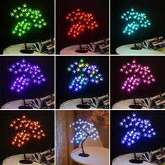 Cherry Blossom Tree Light,17inch 40LED Lighted Tabletop Artificial