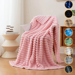 1pc flannel blanket - soft, comfortable, warm nap blanket, Christmas