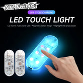 LED Car Mini Touch Light – USB Charging, Portable Auto Roof Ceiling Lamp