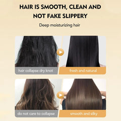 Un spray d'huile essentielle nourrissant en profondeur pour les cheveux peut augmenter la brillance et