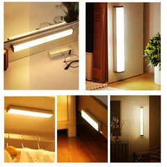 Motion Sensor LED Night Light – USB Type-C Rechargeable, Wireless, 10–50 cm Lengths