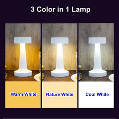 USB Rechargeable Touch Desk Lamp – Wireless Bedside LED Table Light