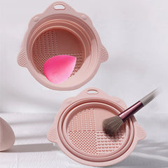 Makeup Brush Cleaner Cleaning Bowl Brush Tool Set Thorough Cleaning