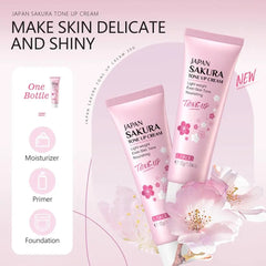 Coffret de soins Sakura 6 pièces – Nettoyant visage, lotion tonique, sérum et crème à la fleur de cerisier