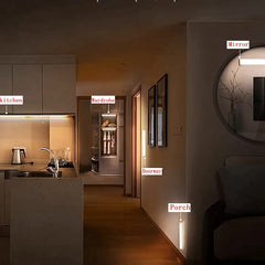 Motion Sensor LED Night Light – USB Type-C Rechargeable, Wireless, 10–50 cm Lengths