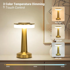 LED Table Lamp – Touch Sensor Rechargeable Night Light