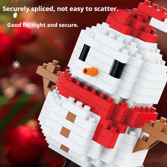 Christmas Gifts Micro Building Block DIY Domino Game Santa Claus