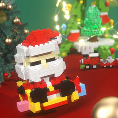 Knew Built Christmas Micro Mini Building Blocks Toys - Santa Claus,