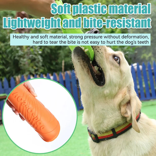Silicone Pet Dog Flying Disk Toy Bright Colors