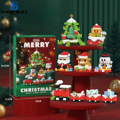 Knew Built Christmas Micro Mini Building Blocks Toys - Santa Claus,
