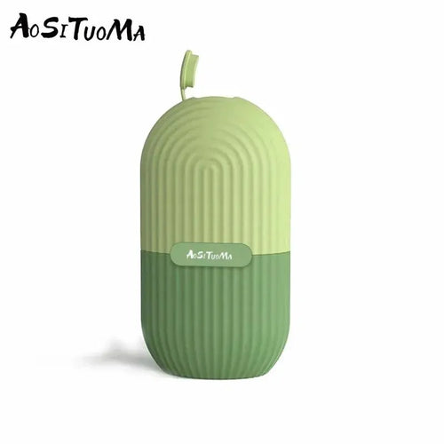 Rouleau de massage rafraîchissant en silicone pour le visage – Outil de contour rafraîchissant pour resserrer les pores et atténuer les cernes