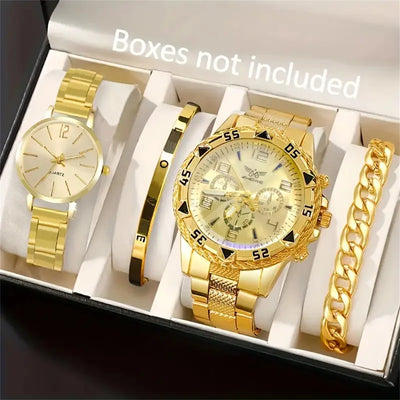 Luxury Couple Watch Set Front View