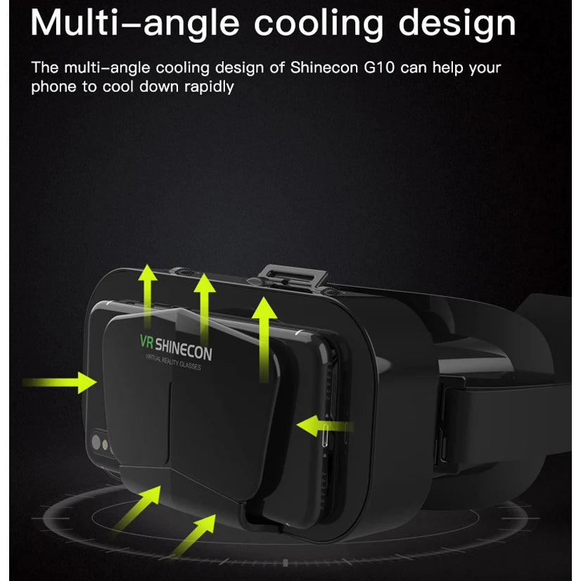 Shinecon VR Glasses 3D Headset Close Up Lenses