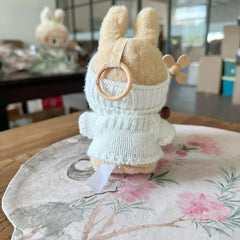 New Doll Clothes Pendant Set LABUBU Bear Hat Love Sweater Set Fun and