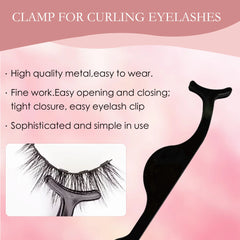 5 rows of 10 pairs of magnetic false eyelashes, 10-15mm, naturally