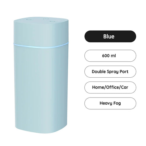 USB Double Spray Air Humidifier USB Powered Setup