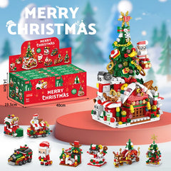 DIY 8in1 Lights Christmas Elk Deer Santa Claus Train Architecture