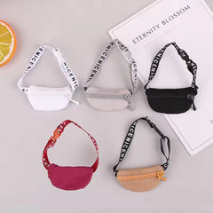 Cute Mini Plush Doll Accessories Belt Bag For 17cm Labubu Crossbody