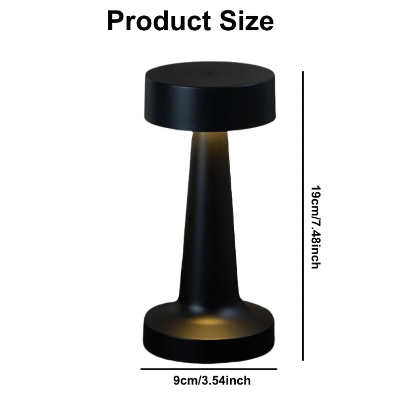 USB Rechargeable Touch Desk Lamp – Wireless Bedside LED Table Light