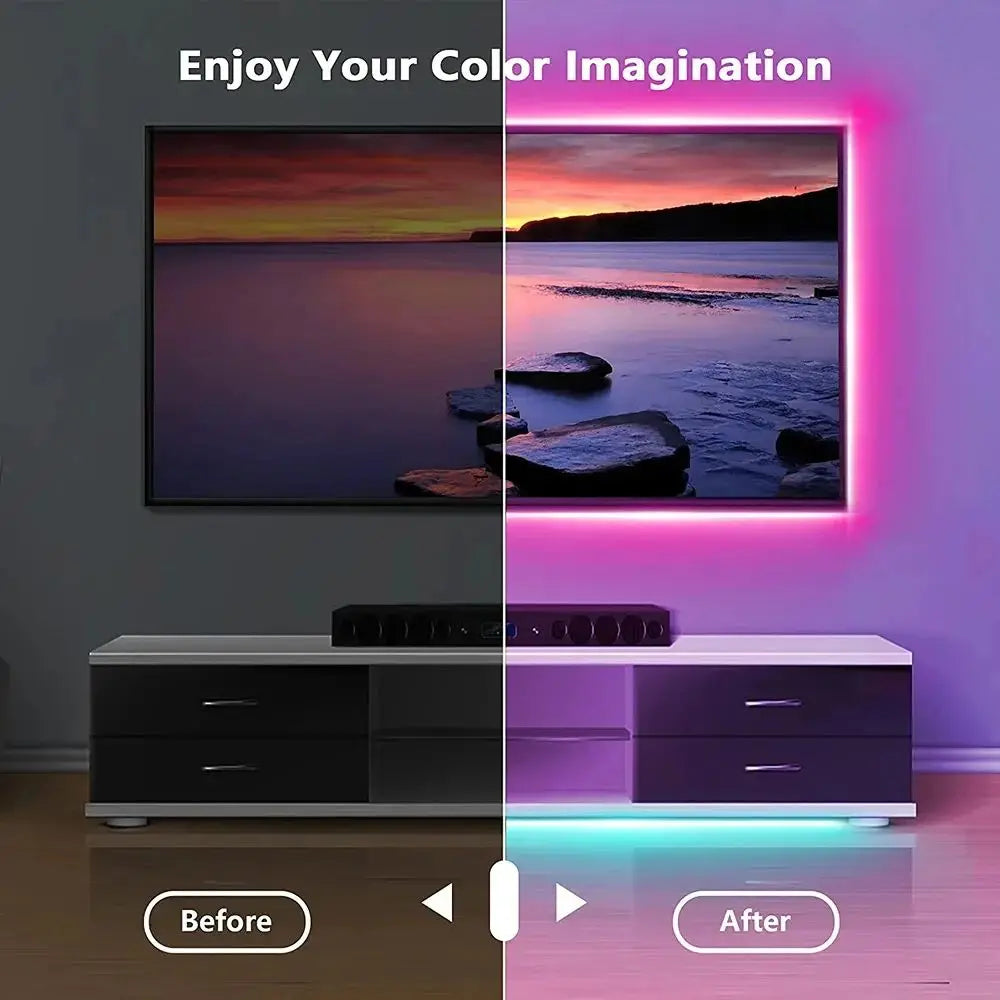 LED Strip Lights for TV – Bluetooth USB TV Backlight Kit