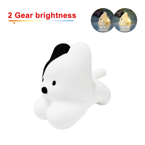 LED Night Light for Children – Soft Silicone, Touch Sensor, 7 Colors