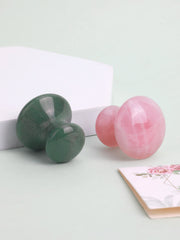 1 Natural Jade Mushroom Shape Gua Sha Board Face Back Body Massager