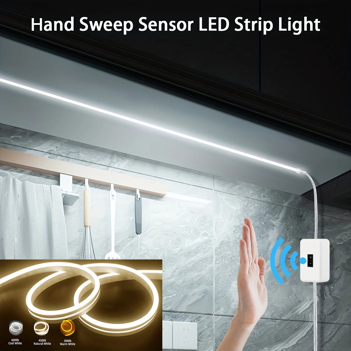 Neon LED Light Strip – USB 5V Smart Gesture Sensor Dimmer Switch
