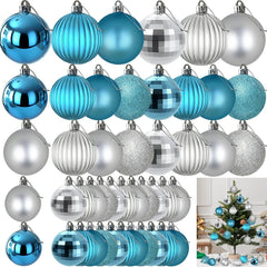 Christmas Balls Ornaments Set,3/4/6cm Xmas Shatterproof  Baubles