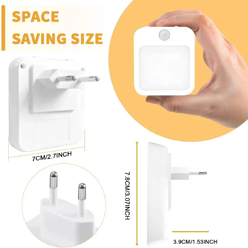 Motion Sensor LED Night Light – EU Plug for Children’s Rooms