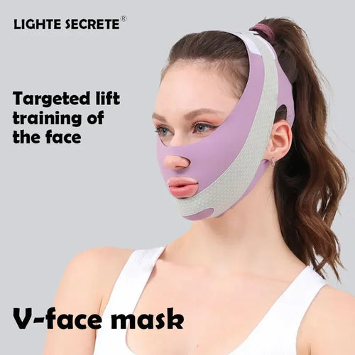 Lifting du visage avec bandage amincissant relaxant pour un visage en V et un visage de sommeil 