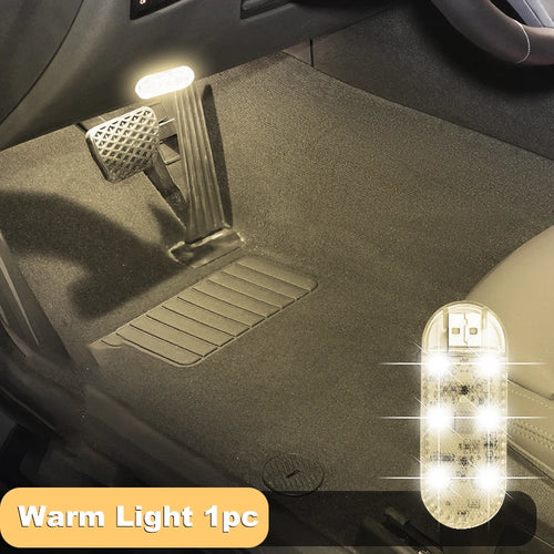 LED Car Mini Touch Light – USB Charging, Portable Auto Roof Ceiling Lamp