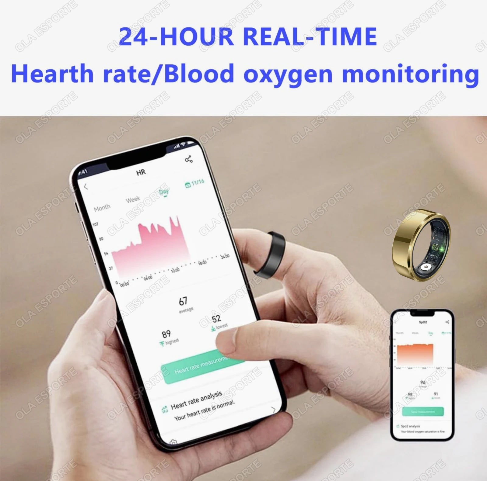 2025 Smart Ring Health Monitor Heart Rate Monitoring
